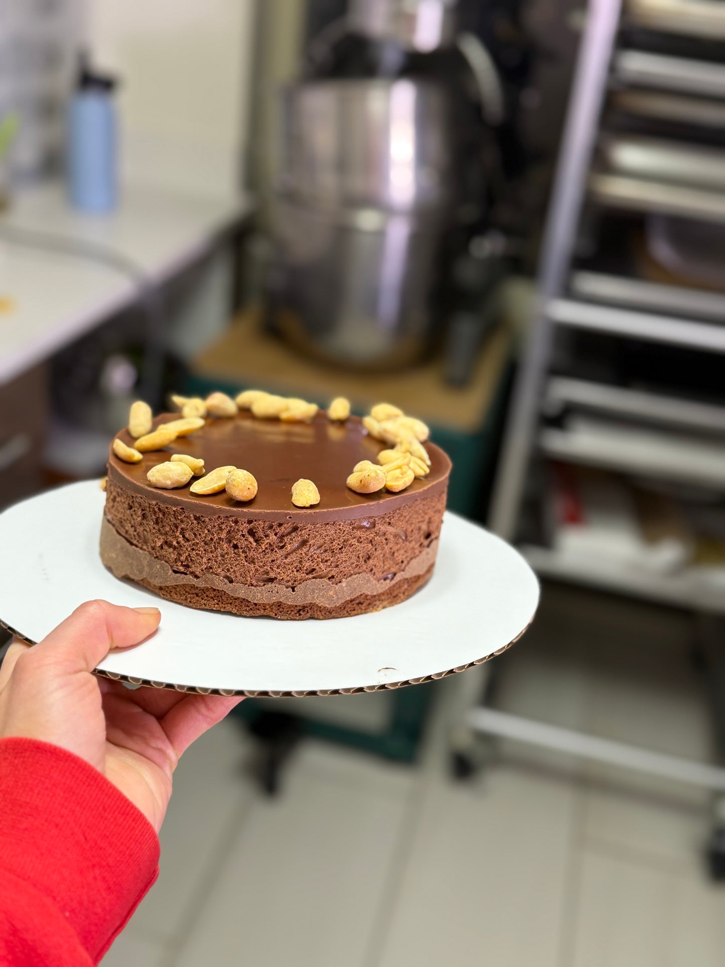 PB Crunch Chocolate Mousse Cake