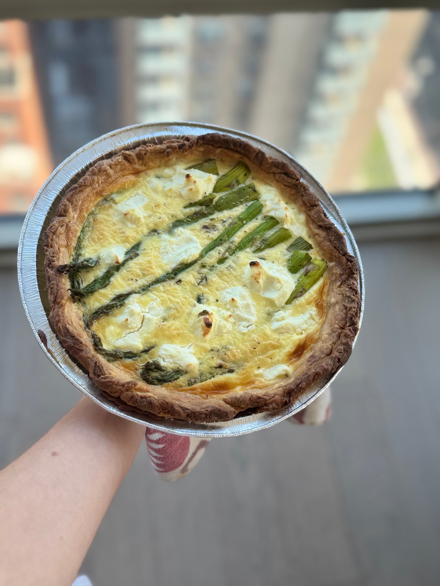 Asparagus Goat Cheese Quiche, Dairy