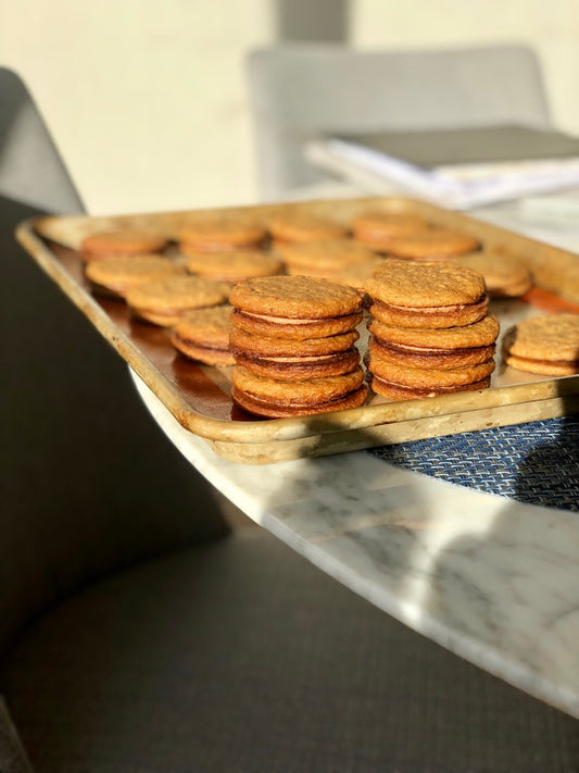 PB Sandwich Cookies, Parve