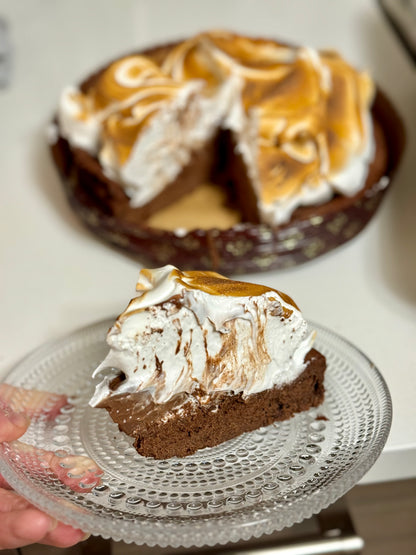 Chocolate Ganache Meringue Cake