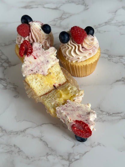 4th of July Pink Lemonade Cupcakes, Parve
