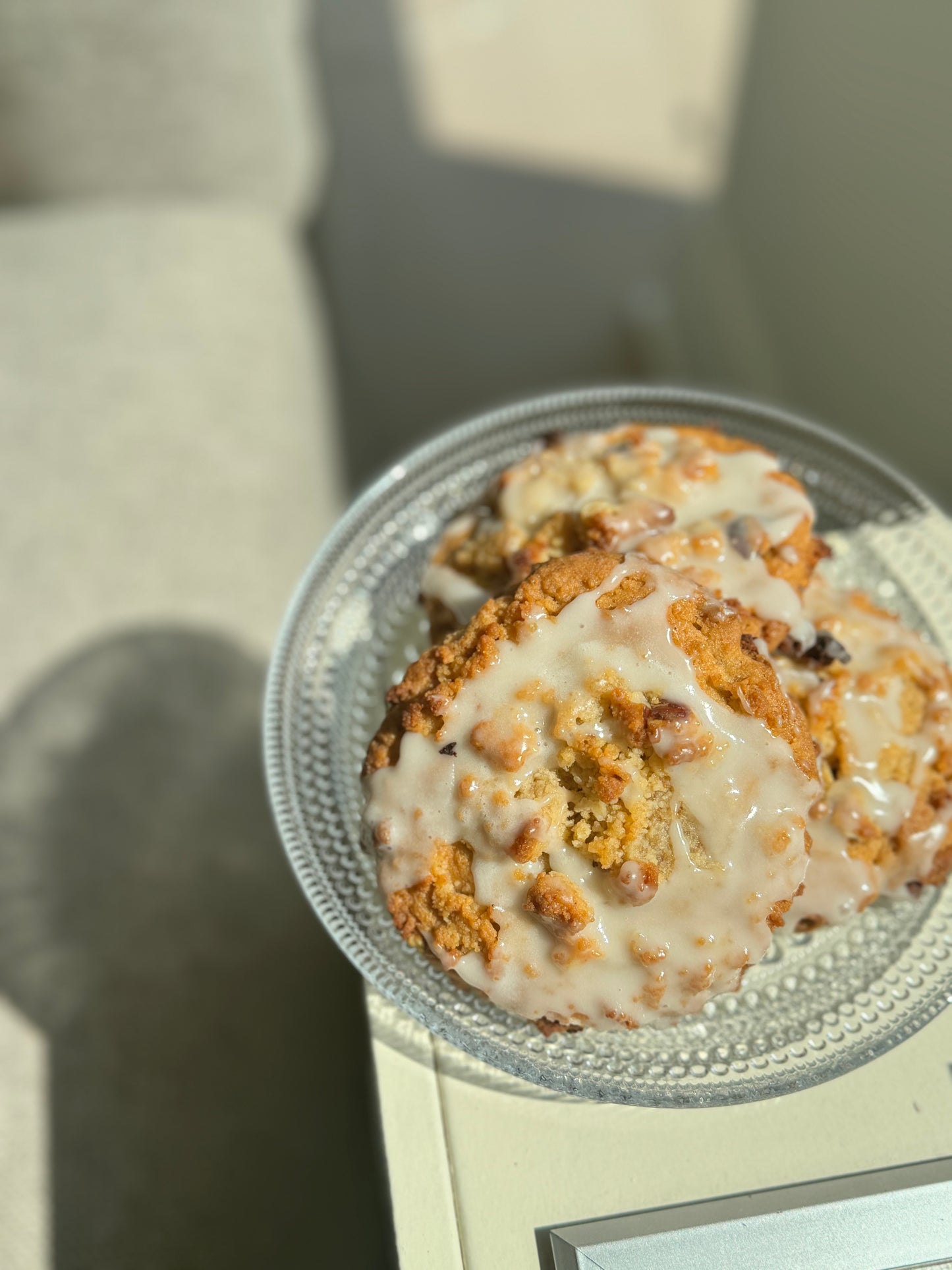 Cinnamon Honey Crumble Cookies