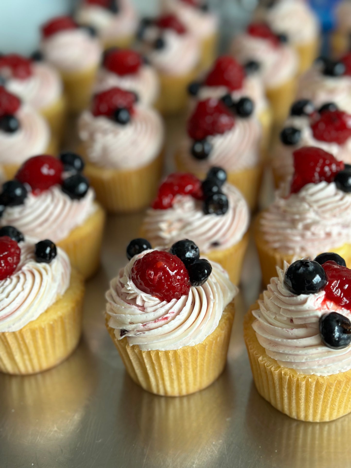 4th of July Pink Lemonade Cupcakes, Parve