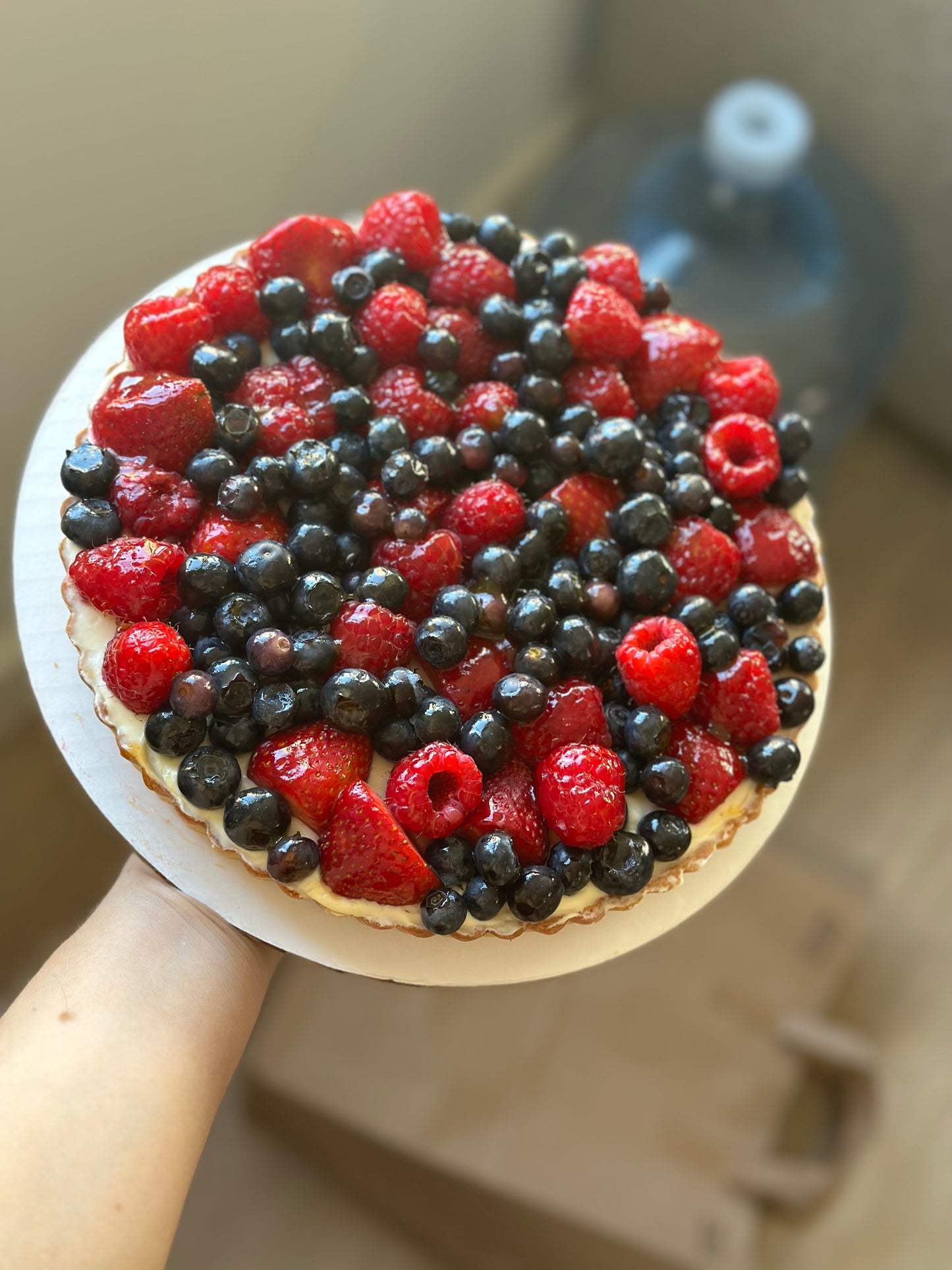Fresh Mixed Berry Tart, Parve