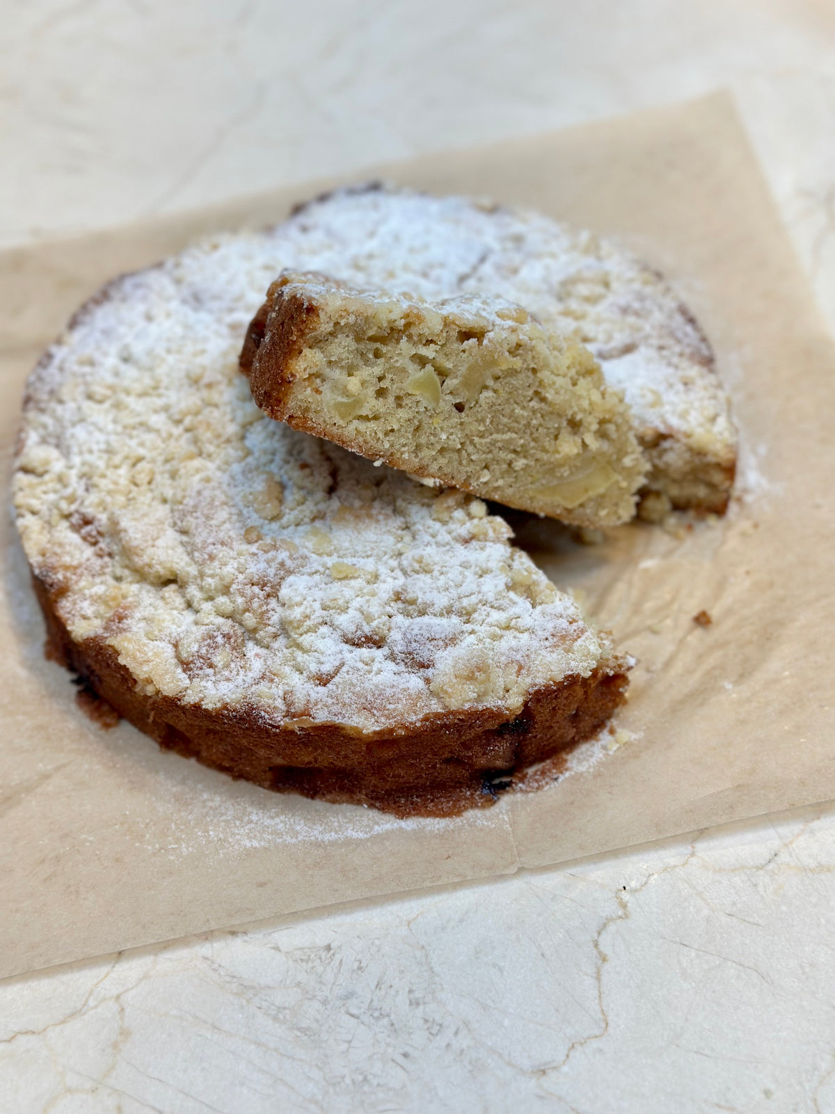 Abundant Apple Crumb Cake, Parve