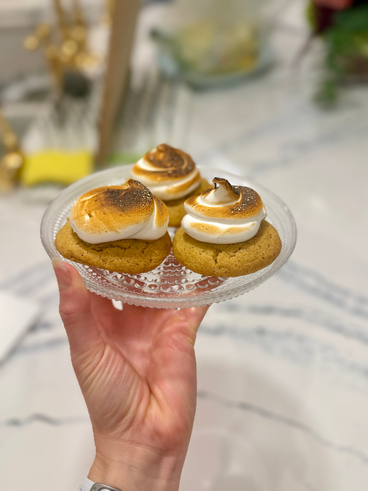 Pumpkin Toasty Marshmallow Cookies, Parve