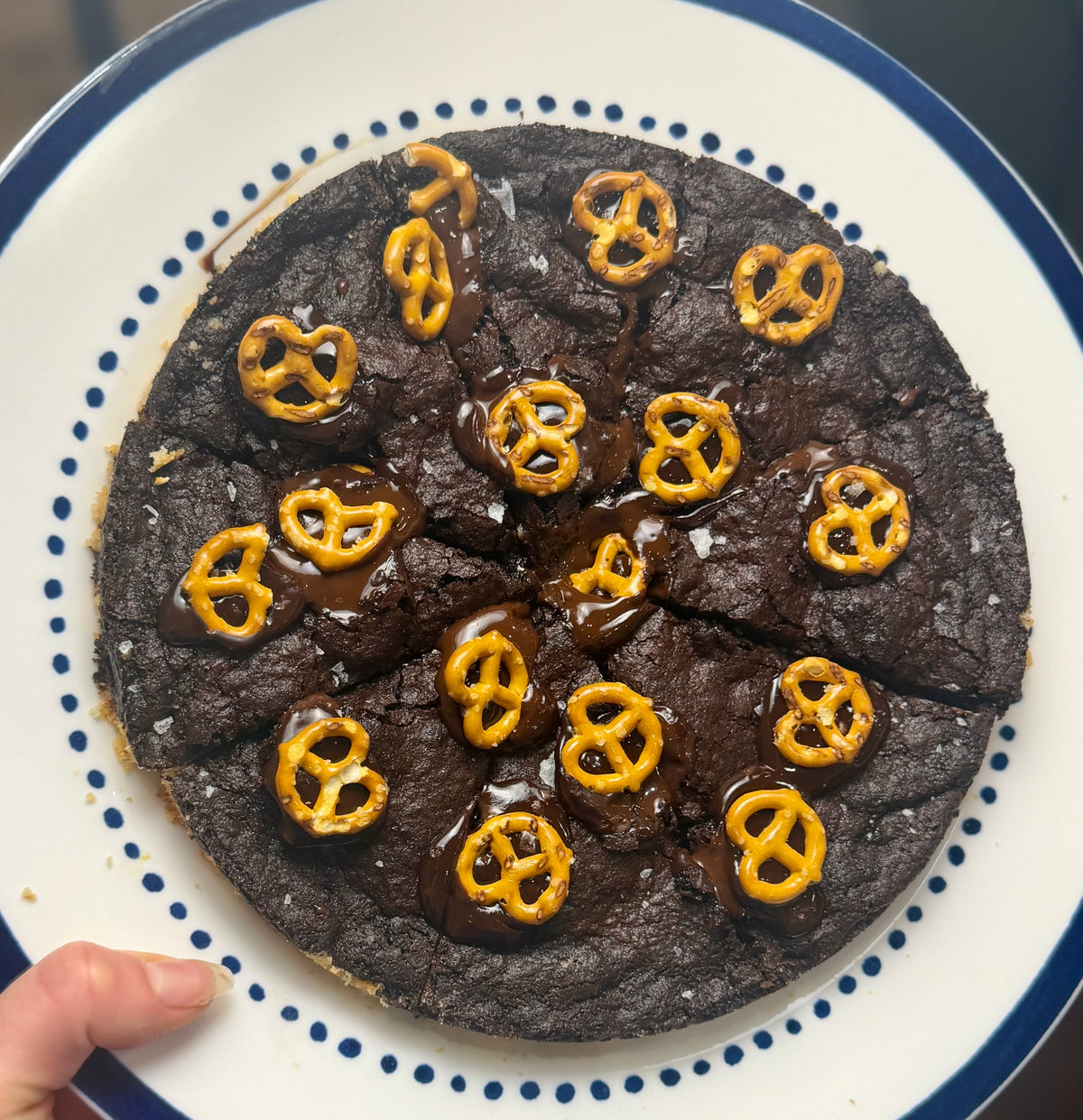 Pretzel Chocolate Cookie Pie, Parve
